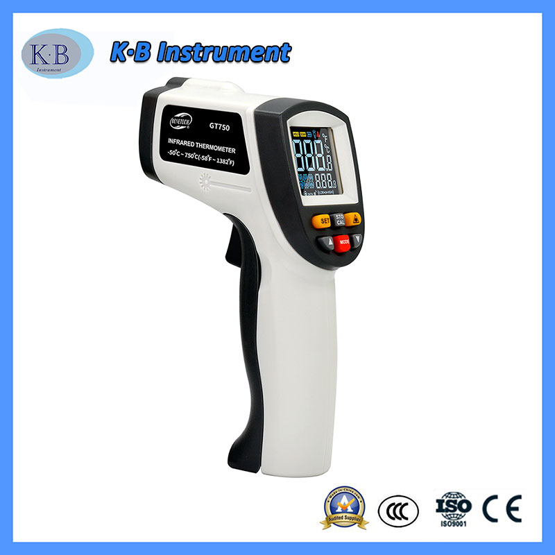 Färgskärm GT750 Infraröd termisk teknik Digital Thermometer China Manufacturer Partihandel för industriell användning